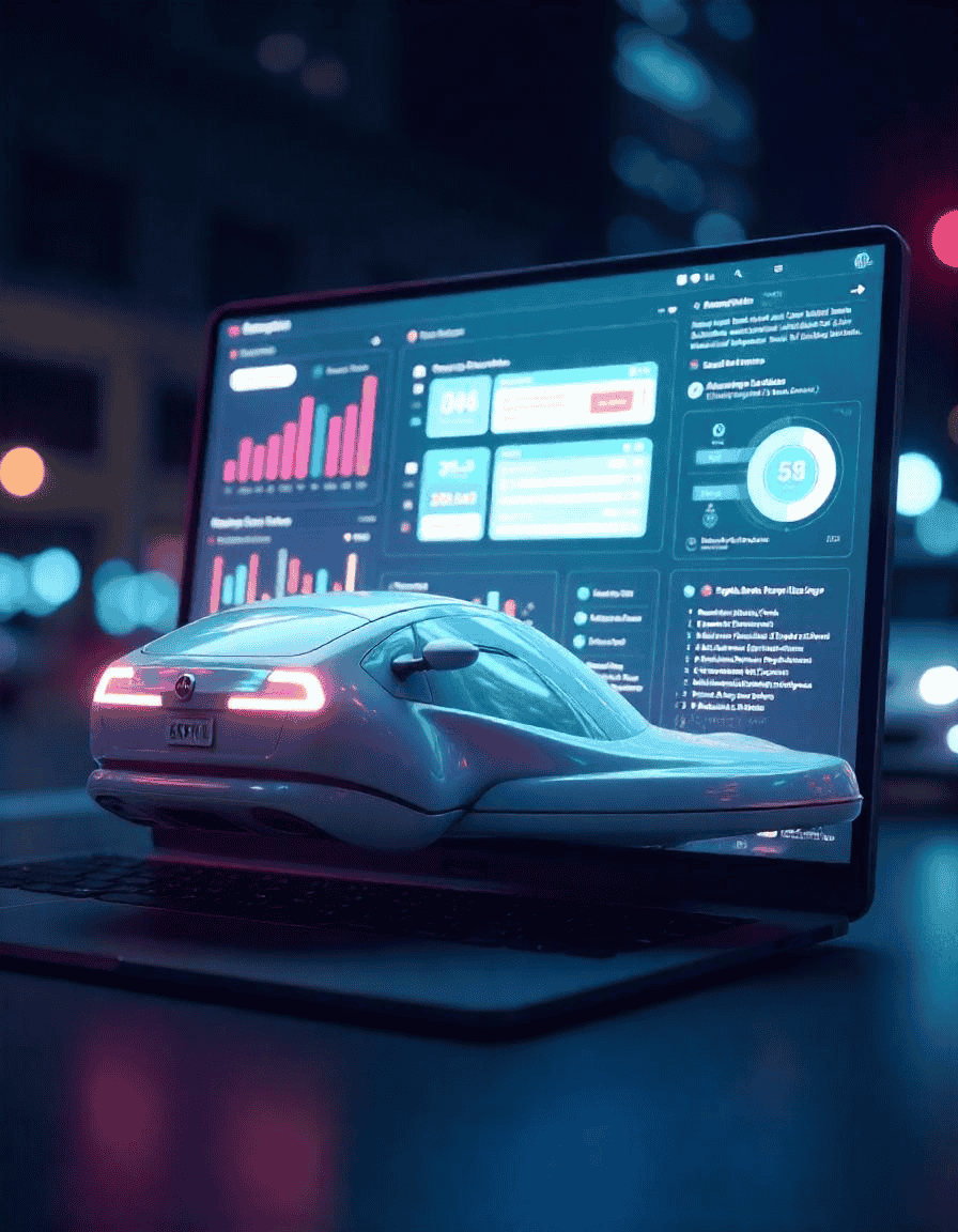 Vehicle Registration project screenshot showing a vehicle records management interface