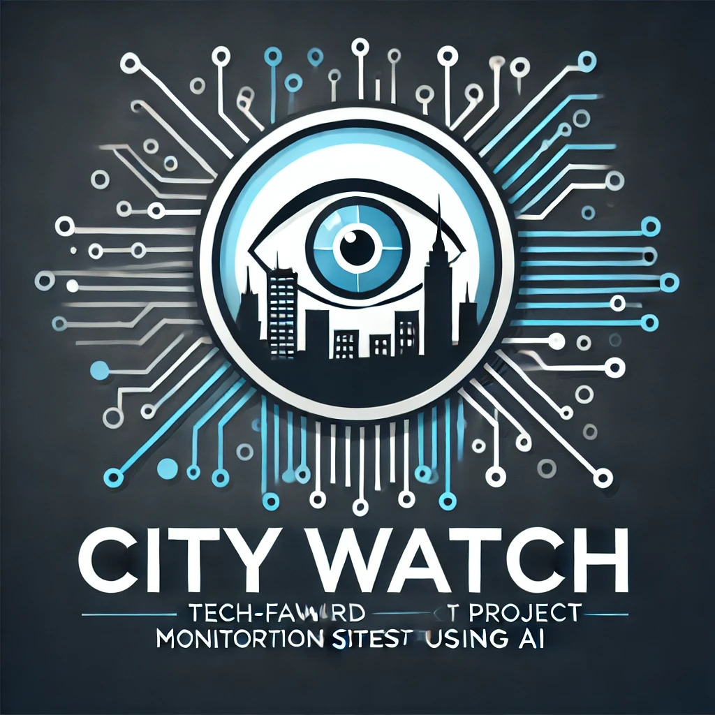 City Watch project screenshot showing an AI-based surveillance system interface